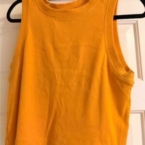 Vibrant Orange Sleeveless Top